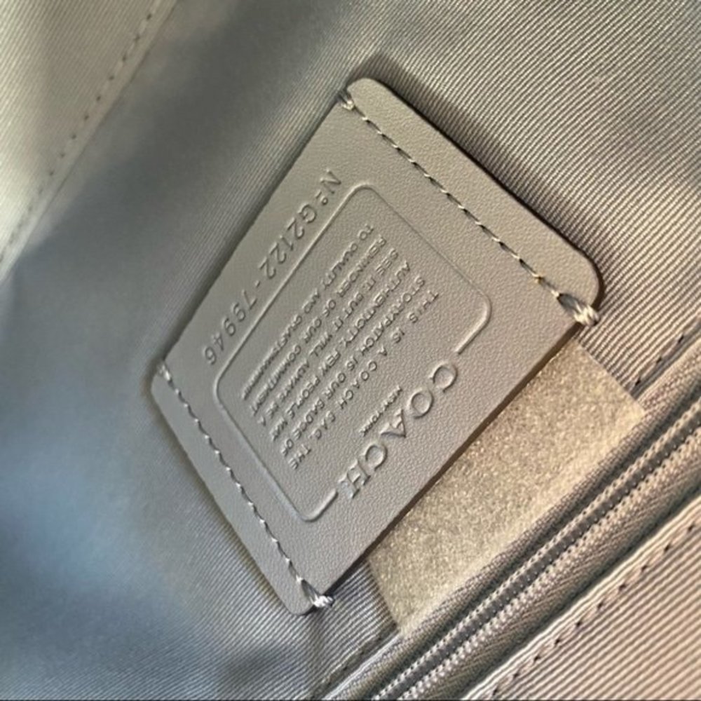 COACH Bag Rowan Satchel Handbag in Twilight Blue - Picture 9 of 11